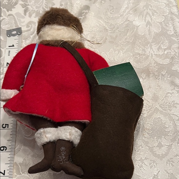 8 inch tall Festive Santa Claus Figurine with Red Coat - Picture 3 of 5